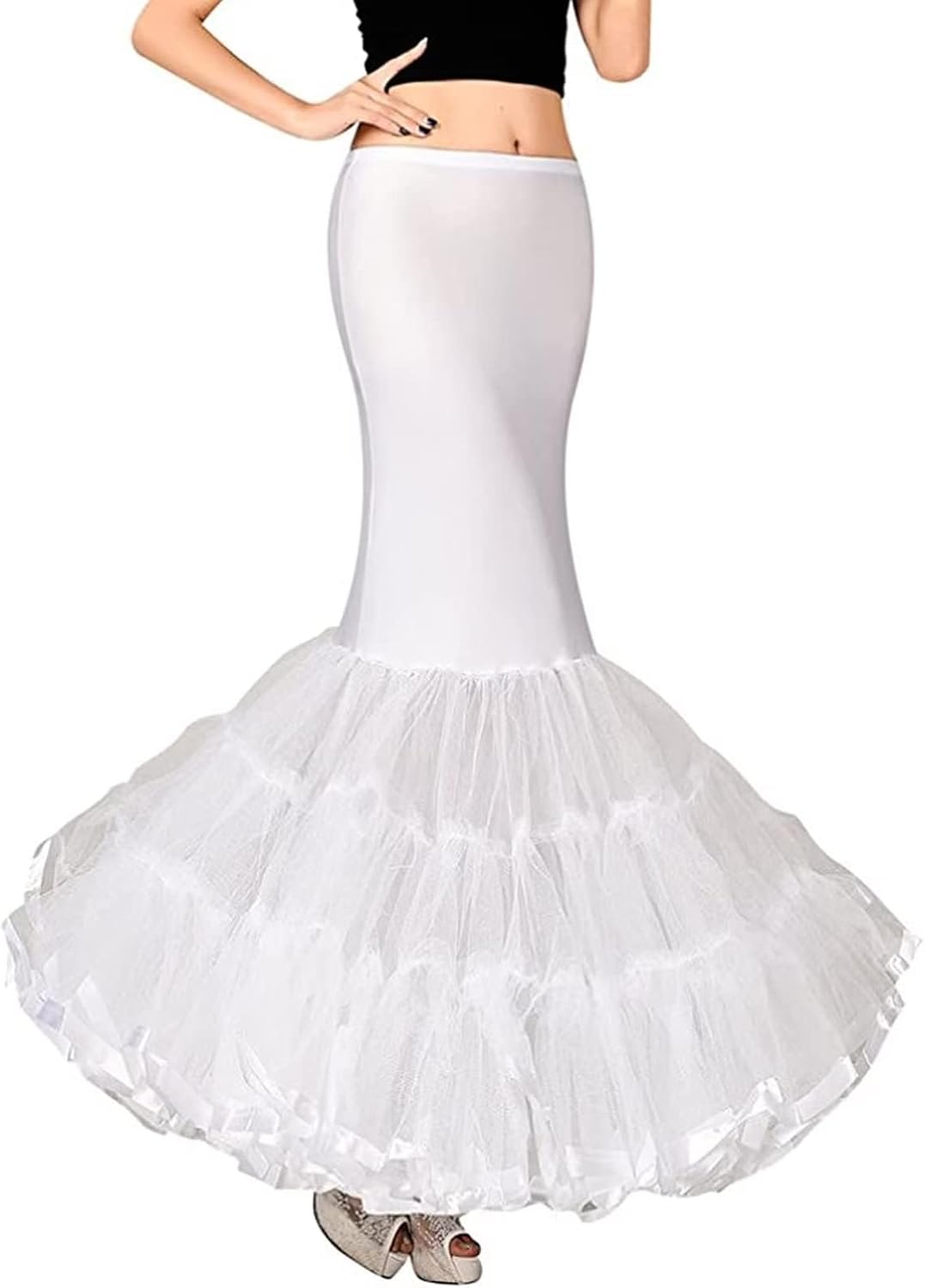 Ieuan Full White Ball Gown Hoops Wedding Accessories Petticoat Underskirt Slips Quinceanera Gown for Wedding Dress - Image 3