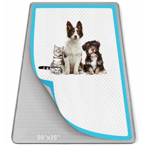 Bartuke Pee Pad Holder for Dogs, 50" x 35" Silicone