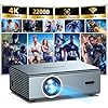 [Electric Focus] 4K Support Projector with WiFi6 and Bluetooth 5.3, Outdoor Projectors for Outside Video Use, OWNKNEW Gaming Movie Proyector, Auto Keystone Correction