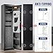 BlackSmith 6 Rifle Gun Safe for Home Rifle and Pistols Long Gun Safe 0.1s Quick Access Biometric Rifle Safe Fingerprint Gun Cabinet Keypad with Door Panel Organizer Dual Alarm Password Memory Function