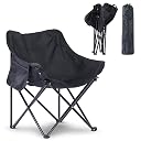 JOVARE Heavy Duty Folding Camping Chair with Side Pocket, Portable Outdoor Chair for Camping, Road Trips, Garden & Travel, Compact & Lightweight with Carry Bag –150KG Weight Capasity gallery image