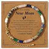 SHINUS BOHO Mama Natural Crystal Beaded Gold Link...