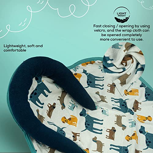Image of BAYBEE Baby Swaddle Wrap for New Born | Adjustable Swaddle for New Born Baby | 100% Cotton Baby Wrapper Newborn Blanket for Sleep Sack 0-6 Months Babies (Dark Blue)