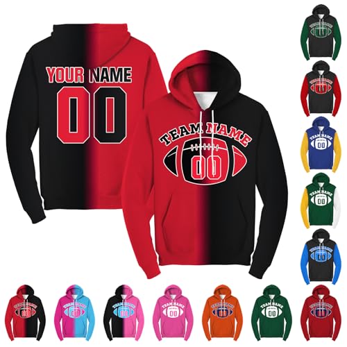 YanNanKe Custom Hoodies Design Your Own Football Sweatshirts with