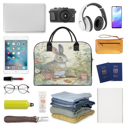 Maletín Garden Bunny ligero para laptop con correa ajustable miniatura 5