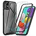 ivencase Samsung Galaxy A51 Case, Galaxy A51 Case with Tempered Glass Screen Protector [2 Pack], Full Body Rugged Hybrid Duty Protection Clear Bumper Shockproof Cover Case for Samsung A51 Black