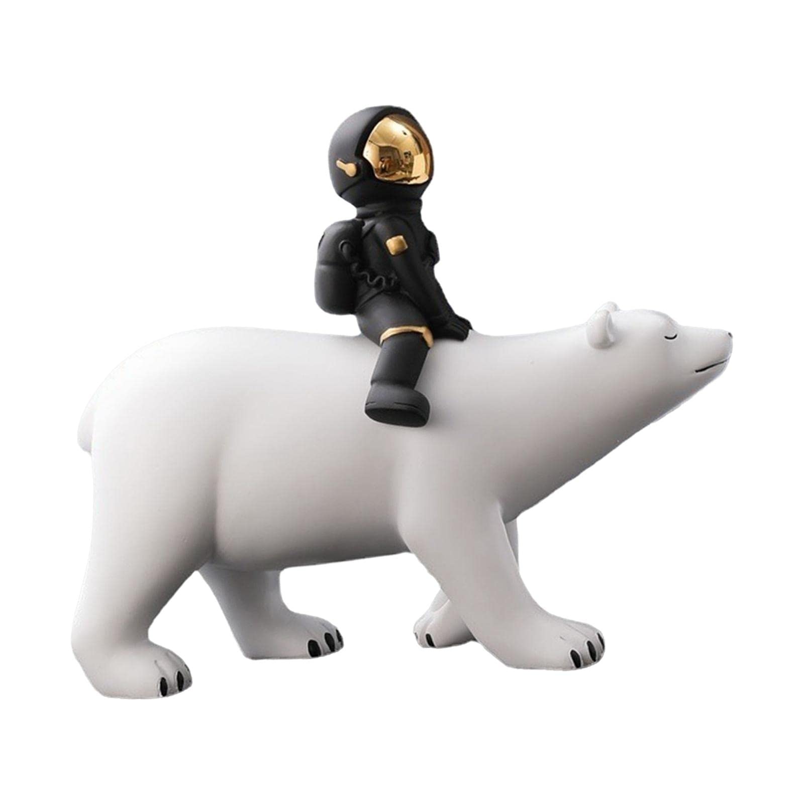 Lindas estatuas de astronauta pequeñas escultura figuras de decoración de mesa regalo de fiesta (B)