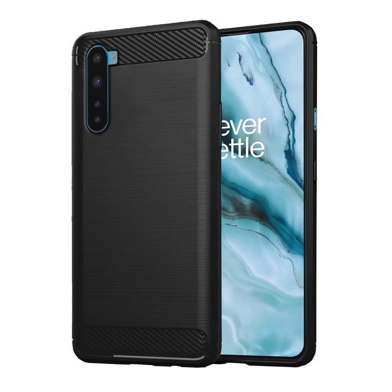 Image of Hybrid Carbon Fiber Back Case for OnePlus Nord (Black)
