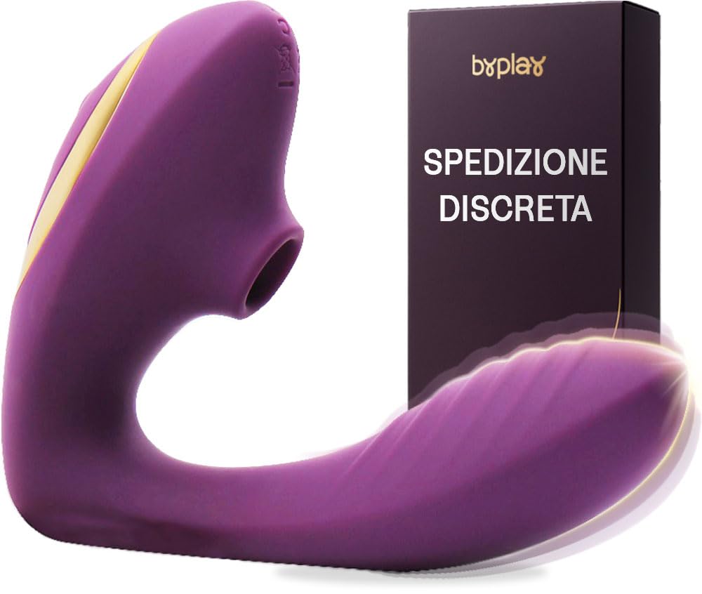 BYPLAY Vibratoreper Donna Professionale Stimolatore Clitoride Femminile Doppio Succhia Clitoride Wireless Punto G Squirting Toys Sessuali Donna Giocattoli Erotici Coppia Vibratori Clotoride