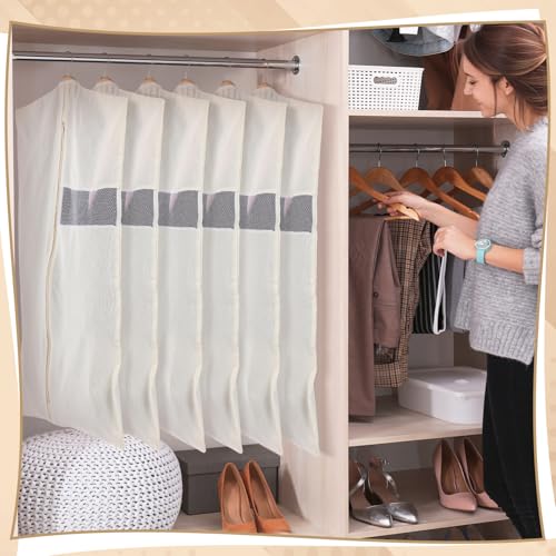 Aliceset 6 Pcs Cotton Garment Bags