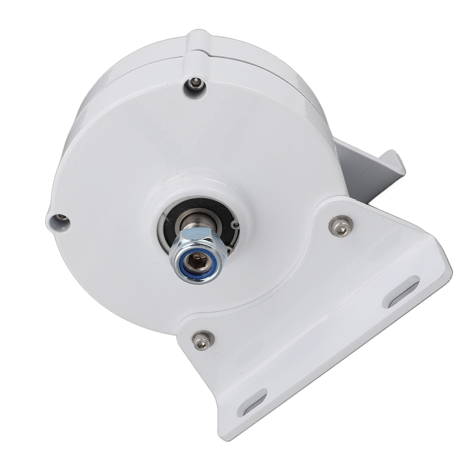 Hyuduo Generatore AC Trifase Generatore Sincrono a Magneti Permanenti a Doppio Albero da 12 V Lega di Alluminio da 200 W con Base per Uso con Turbina Eolica Verticale o Orizzontale (100W)