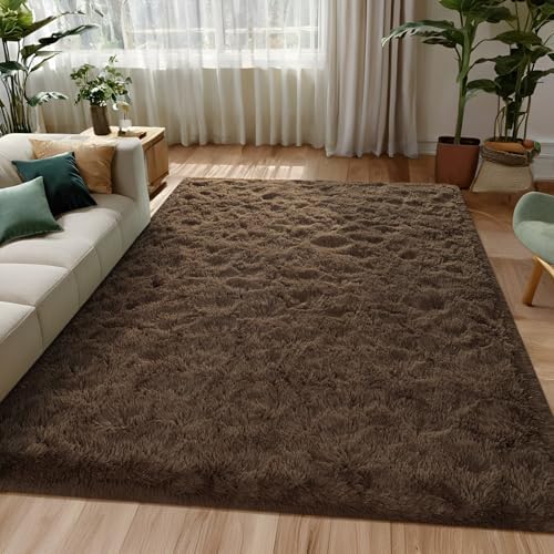 Amazon.com: FALARK Light Brown Rugs for Living Room Bedroom, 4x6 Feet ...
