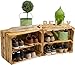 Produktbild Kistenbaron 2X Schuhschrank Schuhregal - Weinkiste Obstkiste Holzkiste - geflammt - 50x40x30cm
