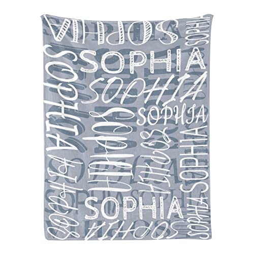 Neniftic Custom Name Blanket for Adults Kids Personalized Blanket for Baby Girl Boy
