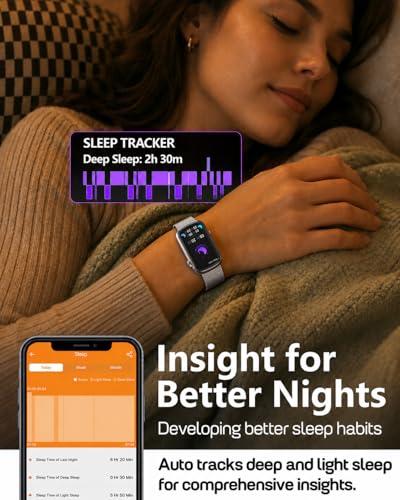 Image of MorePro Health Fitness Tracker, 24 /7 Heart Rate Monitor with Blood Pressure, Blood Oxygen, Sleep Tracking, IP68 Waterproof Activity Trackers with Step Counter, Compatible with iOS Android