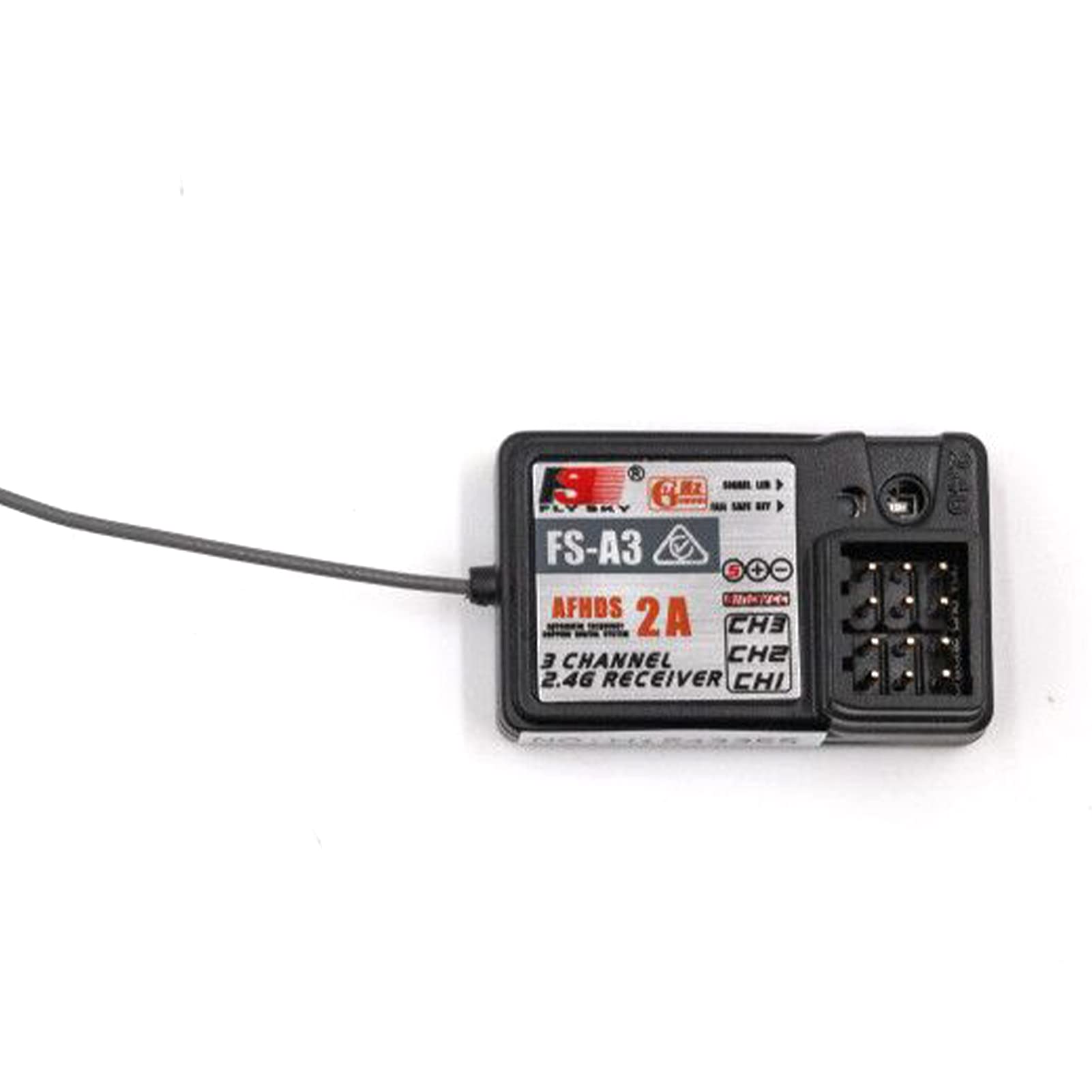 Matybobe Lot de 2 récepteurs FS-A3 AFHDS2A 2,4 G 3 CH pour émetteur GT2G