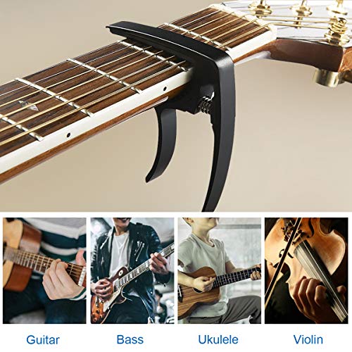 Zeroall 2 Paquet Capo de Guitare Alliage de Zinc Capodastre de Guitare Universel pour Guitare Acoustique, Ukulélé, Basse… - Les Beatles, Paul McCartney, John Lennon, RIngo Starr, George Harrison Zeroall 2 Paquet Capo de Guitare Alliage de Zinc Capodastre de Guitare Universel pour Guitare Acoustique, Ukulélé, Basse… – Image 6