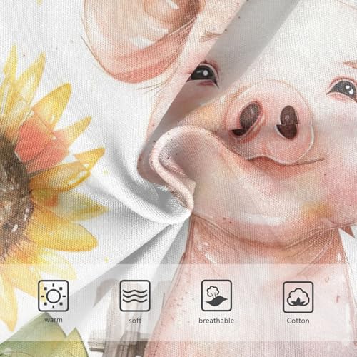 Girls Underwear, Cute Happy Pig Toddler Panties, Girls Underwear Cotton, 2T–8 Years3