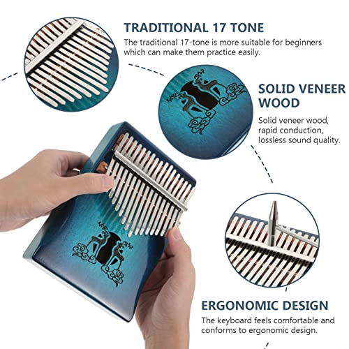 BIENKA Kalimba Thumb Piano 17 Keys: Portable Mbira Finger Piano avec Tuning Hammer Professional Thumb Piano Piano - Les Beatles, Paul McCartney, John Lennon, RIngo Starr, George Harrison BIENKA Kalimba Thumb Piano 17 Keys: Portable Mbira Finger Piano avec Tuning Hammer Professional Thumb Piano Piano – Image 6