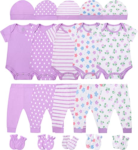 ABeCue Baby Boy Layette Essentials Set Newborn Girl Clothes Pack Infant Gift Sets 20-Piece