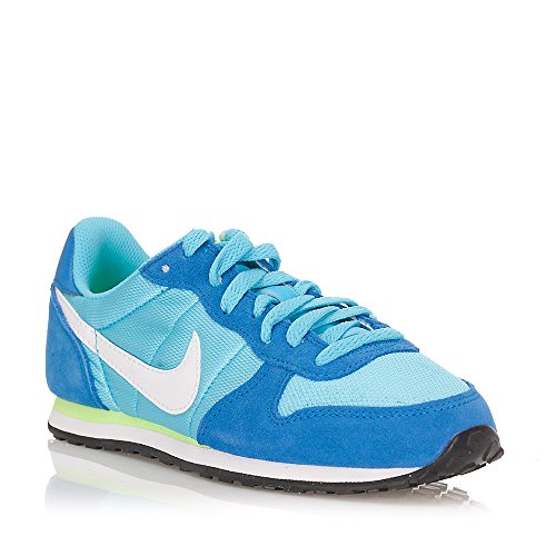 Nike Wmns Genicco Calzatura, Donna, Blu/Bianco/Lime, 41