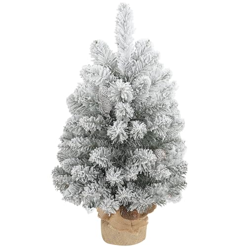 HOMCOM Mini Künstlicher Weihnachtsbaum 60 cm Tannenbaum künstlich...