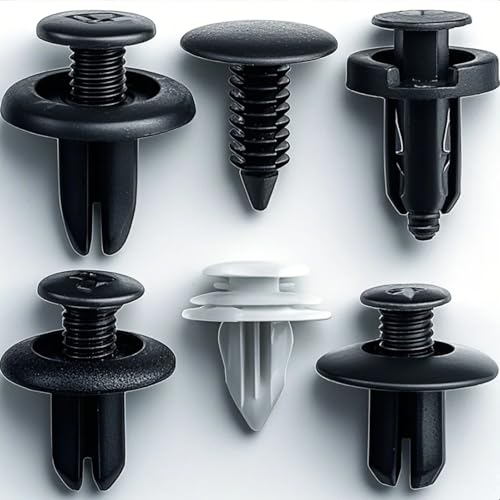 120 Piezas Remaches Plastico, Universal Auto Remaches Plastico Cl...