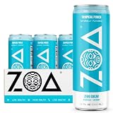 ZOA Zero Sugar Energy Drinks - Healthy Energy Formula with Vitamins, Electrolytes, Antioxidants, 160