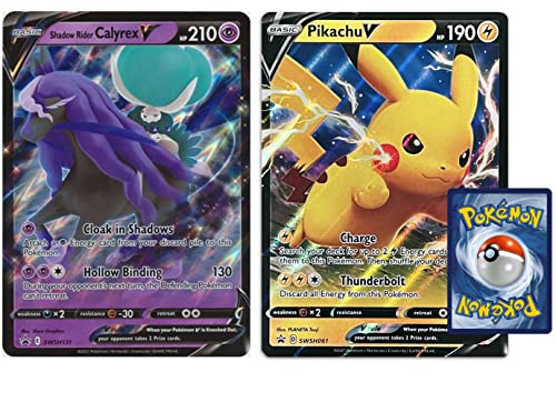 Titan Cards Lot de 2 cartes Pokémon Jumbo surdimensionnées | Grandes cartes Pokémon | Collectibles