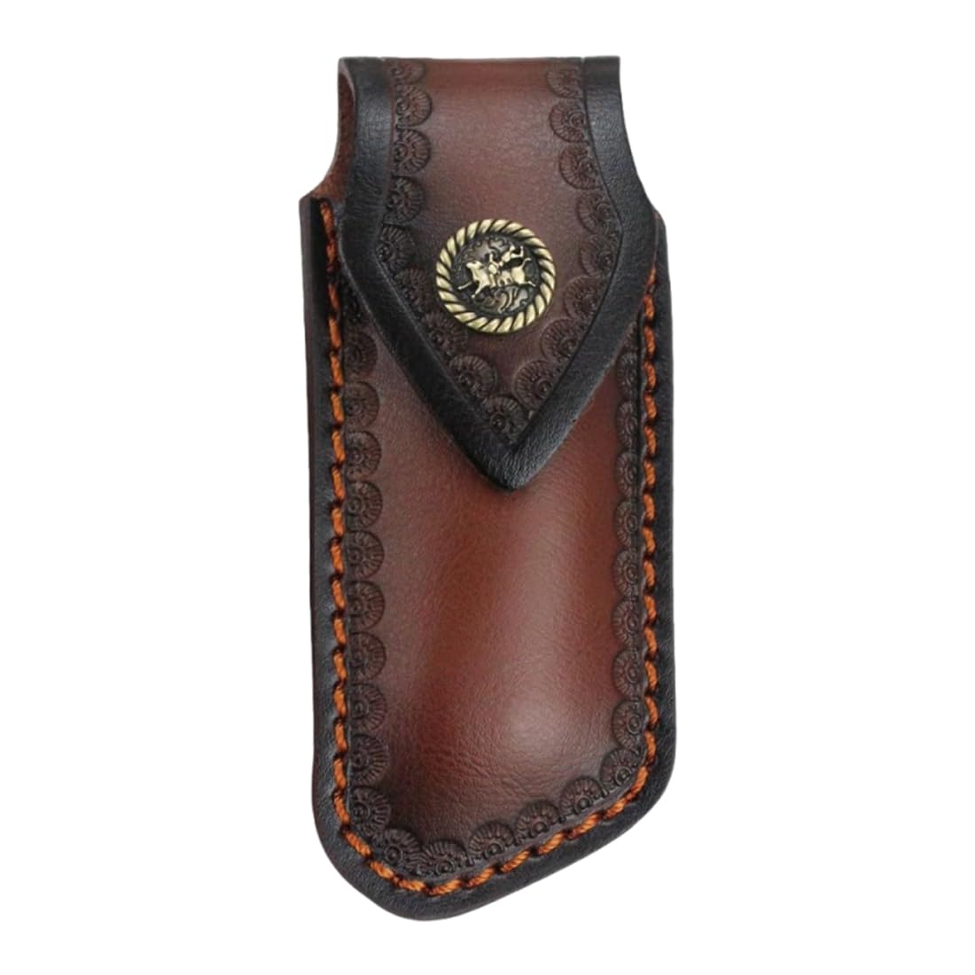 Messertasche Leder für Gürtel, 1 Stück, Cuttermesser Tasche, Asche messerscheide Faltbar Taschenmesseretui Tragbare Tasche Messer Lederholster