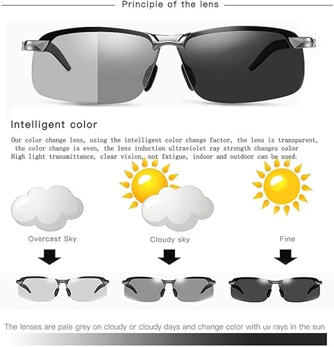 Miniatura 2 de Gafas de sol fotocrómicas polarizadas para hombre, para conducir, pesca, deportes, día y noche, protección UV400