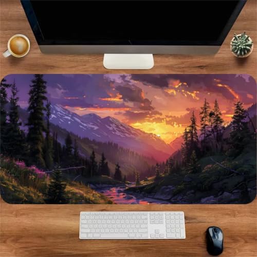 Grand tapis de souris grand format 900x400mm antidérapant épaisseur 3mm