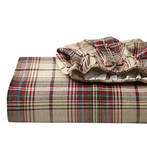 Eddie Bauer Flannel Sheet Set, Queen, Montlake Plaid