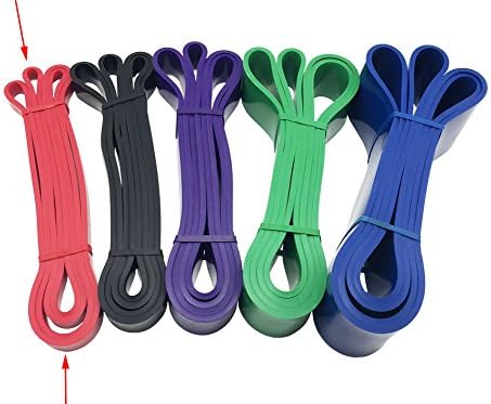 Yowanted Fitness Equipment Natural Latex Athletic  Rubber  Resistance Bands for Assistance Resistance Exercise Stretch, Power Lifting Pull Up Strengthen Muscles