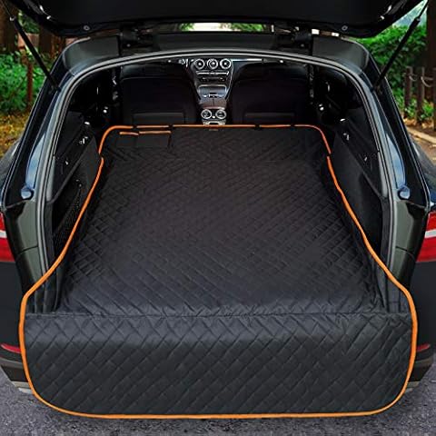 iBuddy Cargo Liner for Dogs Waterproof Pet Cargo Covers for SUV with Bumper Flap Protection Heavy Duty Nonslip Dog Trunk Cargo Protector Washable Dog Seat Cover for Universal and Large Size SUVs Cover