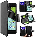ebestStar - Coque Compatible avec Wiko Selfy 4G Etui PU Cuir Housse Portefeuille Porte-Cartes Support Stand, Noir [Appareil: 141 x 68.4 x 7.7mm, 4.8'']