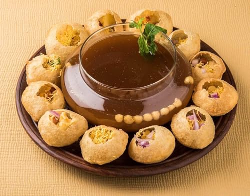 Image of Khyati Naturals Sooji Pani Puri Fryums | Ready-to-Fry & Air Fryer Friendly Golgappa | Instant & Crispy Puchka /Gupchup | Hygienic & Fresh Indian Snack (1kg)