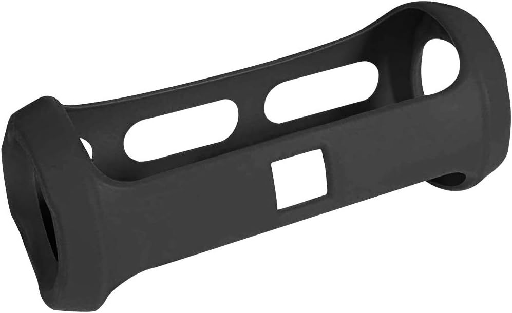 Linkidea Silicone Speaker Case Cover Compatible with JBL Flip 4 Waterproof Portable Bluetooth Speaker, Protective Soft Skin Sleeve, Travel Carrying Pouch (Black) - Image 2