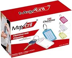 CHAVEIRO COM ETIQUETA CX C/100
