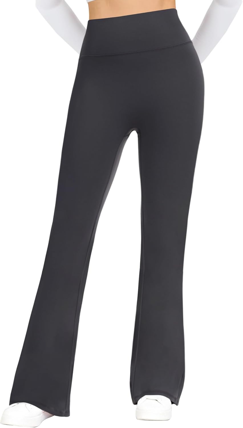 FireSwan Flare Leggings for Women High Waisted Seamless Yoga Pants with Tummy Control Bootcut Bell Bottoms Leggings