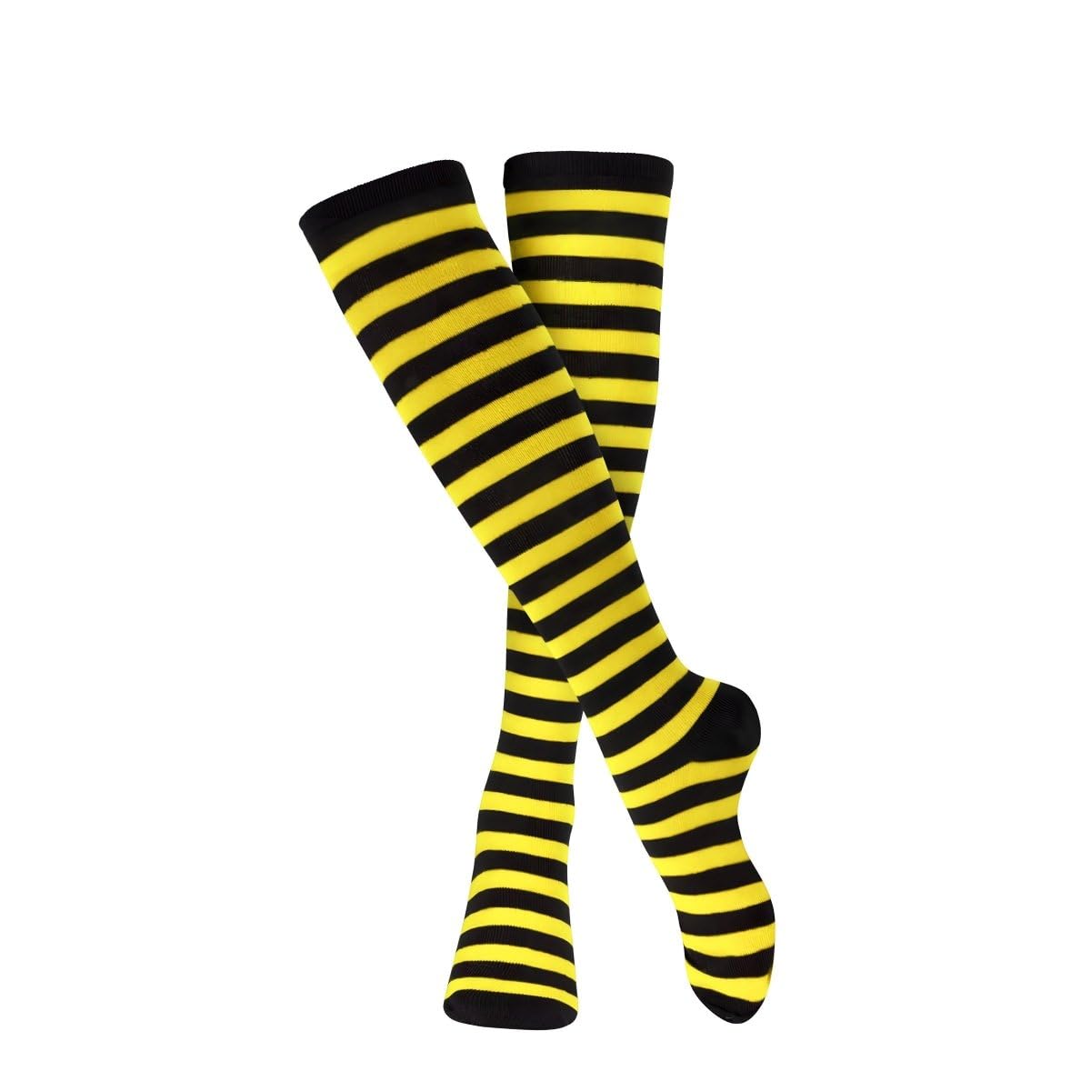 Dress Up AmericaCotton Striped Socks for Adults - Striped Knee High Socks for Men & Women | Teens - Stylish and Comfortable