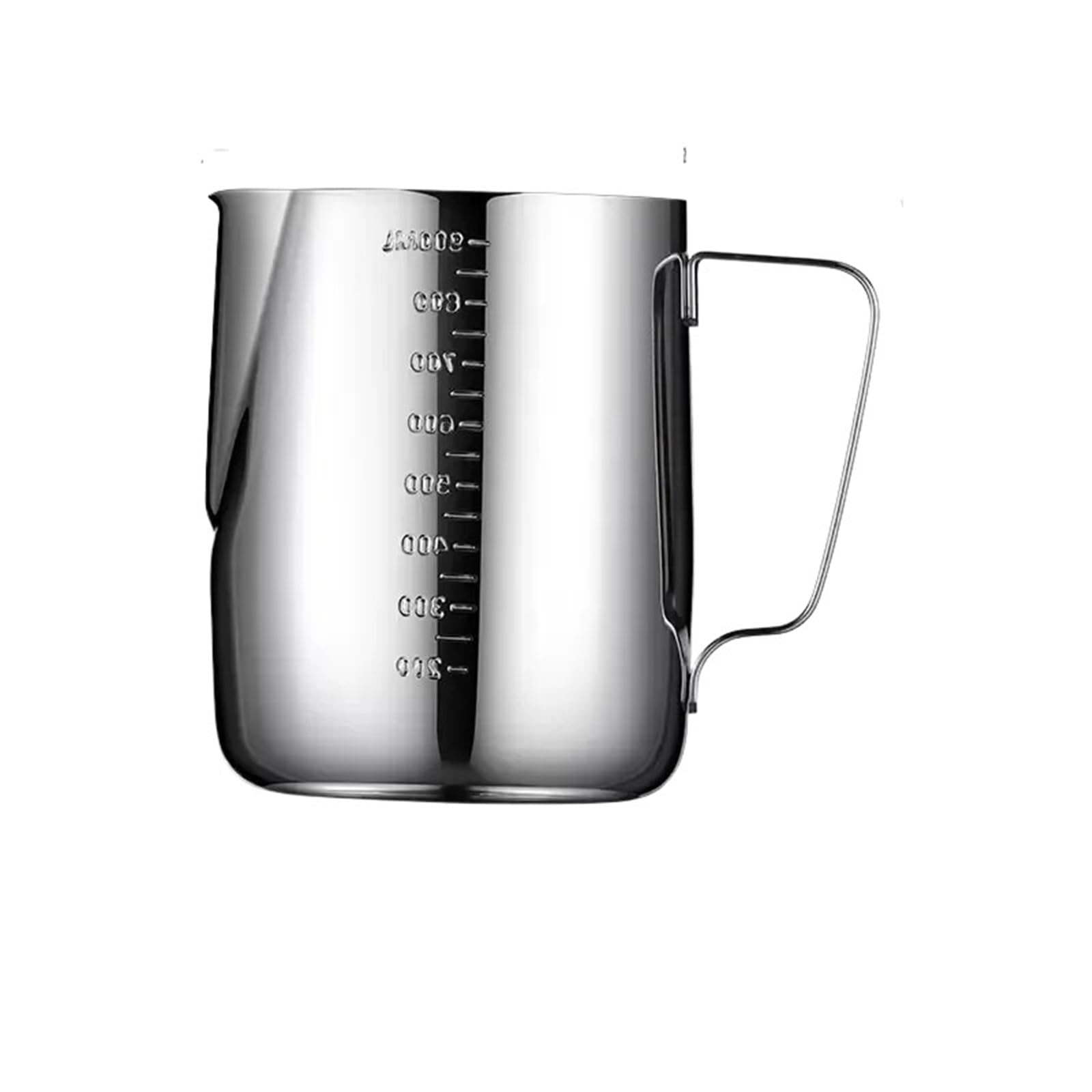Lattiera in Acciaio Inossidabile Brocca for schiuma di latte e caffè Tazza for montalatte a vapore for crema in acciaio inossidabile 304 specializzata classica(900ML)