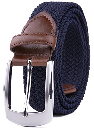 Image of Fabio Valenti Canvas Elastic Fabric Woven Stretch Braided Belts for Men Women Junior with Multicolored /Full Sizes