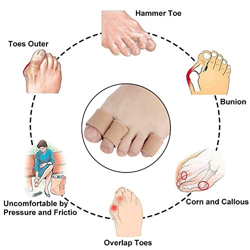 26 Pieces Toe Cushion Tube 0.98 Inches Toe Tubes Sleeves 3 Different Size Soft Gel Corn Pad Protectors For Cushions Corns,Blisters, Calluses, Toes And Fingers. #TOP2