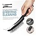 Unomor 4-Pack Industrial Wire Brush Heavy Duty Stainless Steel Brush for Brick Cleaning