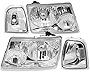 AJP Distributors Headlights Driving Lights + Bumper Signal Corner Lamps Compatible/Replacement For Ranger Truck 2001 2002 2003 2004 2005 2006 2007 2008 2009 2010 2011 01 02 03 04 05 06 07 08 09 10 11