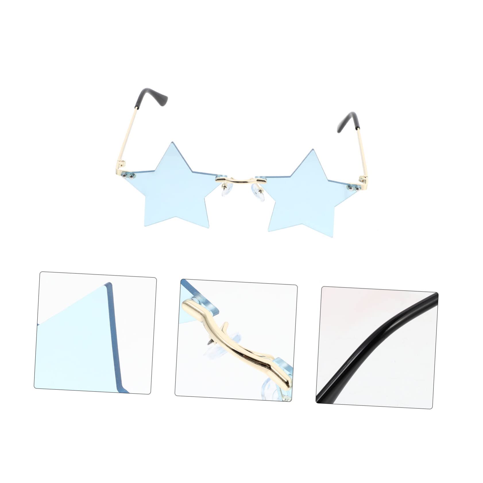 SHERCHPRY 2 Pares Gafas De Sol Fiesta Vestido Unico Hombre Metal