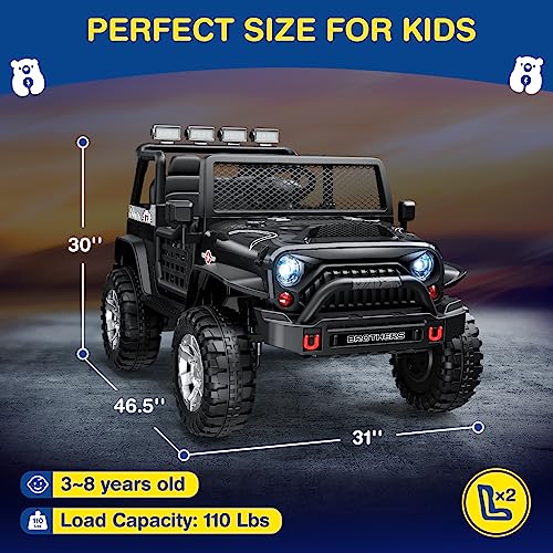 Ligiant L8 Ride On Car, 12V Kids Electric Car W/Remote Control, 2 Seater thumb #7
