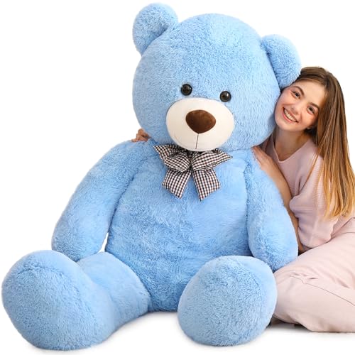 Image of MaoGoLan Large Blue Teddy Bear Jumbo Bear 55 inch Oversize Huge Stuffed Animal for Boys and Girls
