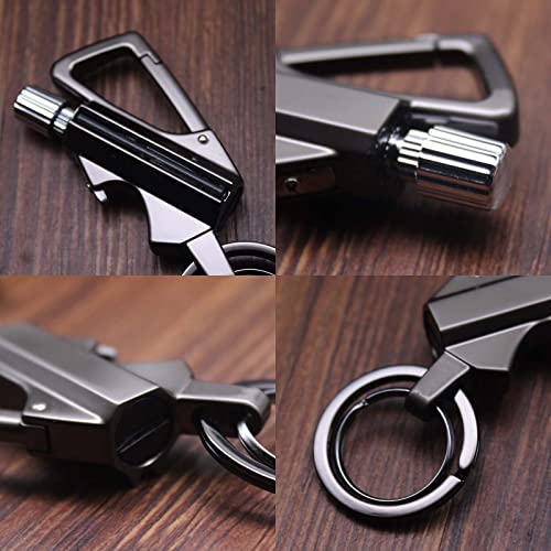 Match Fire Starter Keychain Bottle Opener, Permanent Match With Dual Side Flint Fire Starter, Refillable Lighter For Hiking Camping For Outdoor Survival, Suitable Emergency Rescue Equipment #TOP5